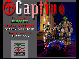 Captive title screen for Amiga